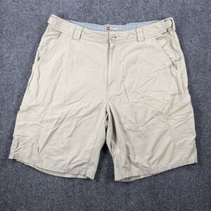 SIMMS Men's Performance Fishing Shorts Quick Dry Lightweight Khaki Size XL